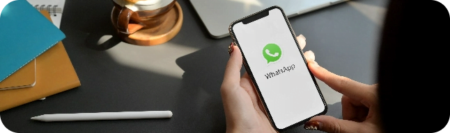 smartphone with whatsapp